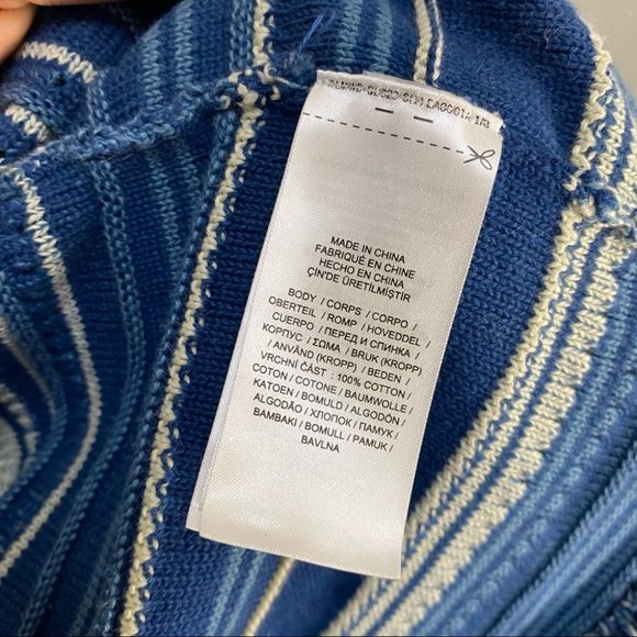 Lauren Ralph Lauren Blue Striped Cardigan - Picture 5 of 11